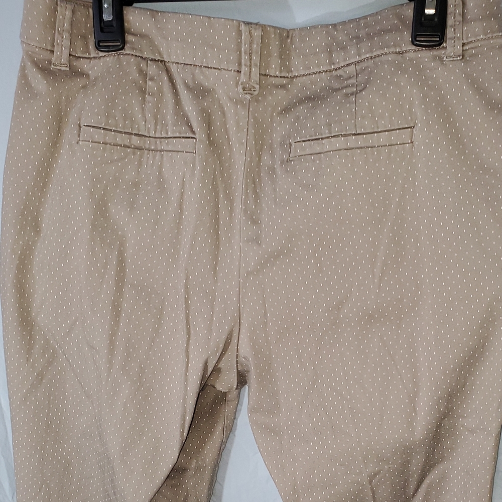 Khakis And Co. White Polka Dot Beige Capris Size 12 - Picture 6 of 11
